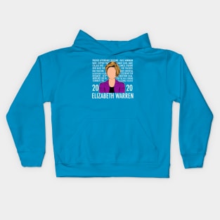 Elizabeth Warren 2020 Platform List Kids Hoodie